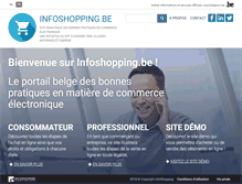 Tablet Screenshot of infoshopping.be